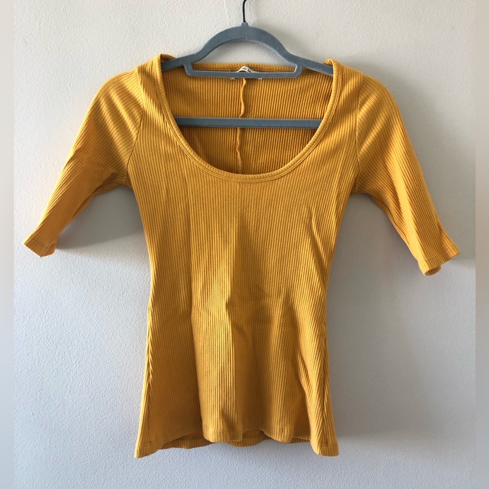 Reformation Delia Ribbed Top